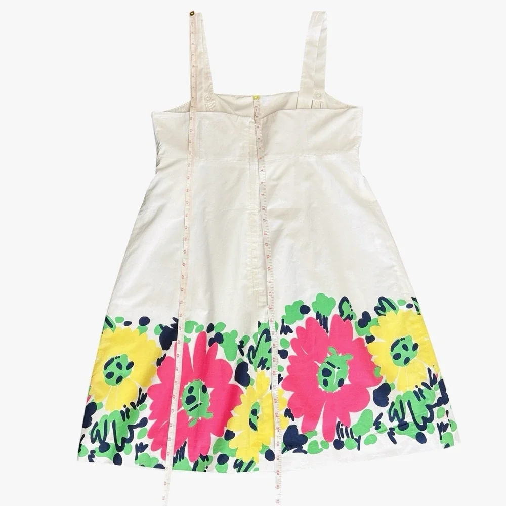 NWT‎ Lilly Pulitzer Doodle Bug Daisy Place Dress  Sz 14 Removable Straps Cotton - Picture 12 of 14